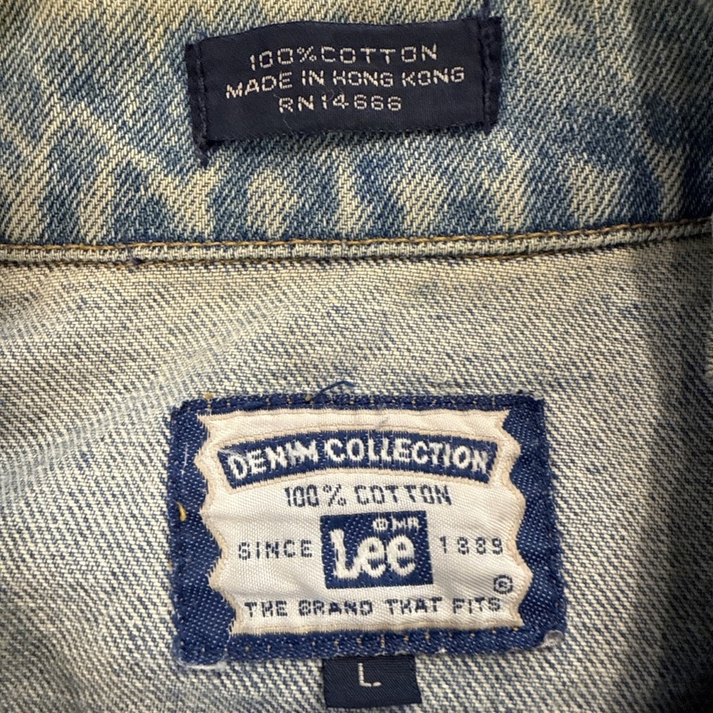 VTG Turtle Creek Casino Lee Jacket Men Sz:L Blue Denim Coat Rancher Outdoors 90s - Picture 4 of 7